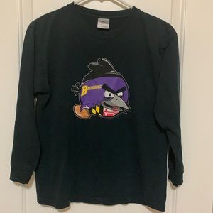 Baltimore Ravens Angry Birds Long Sleeve Tee